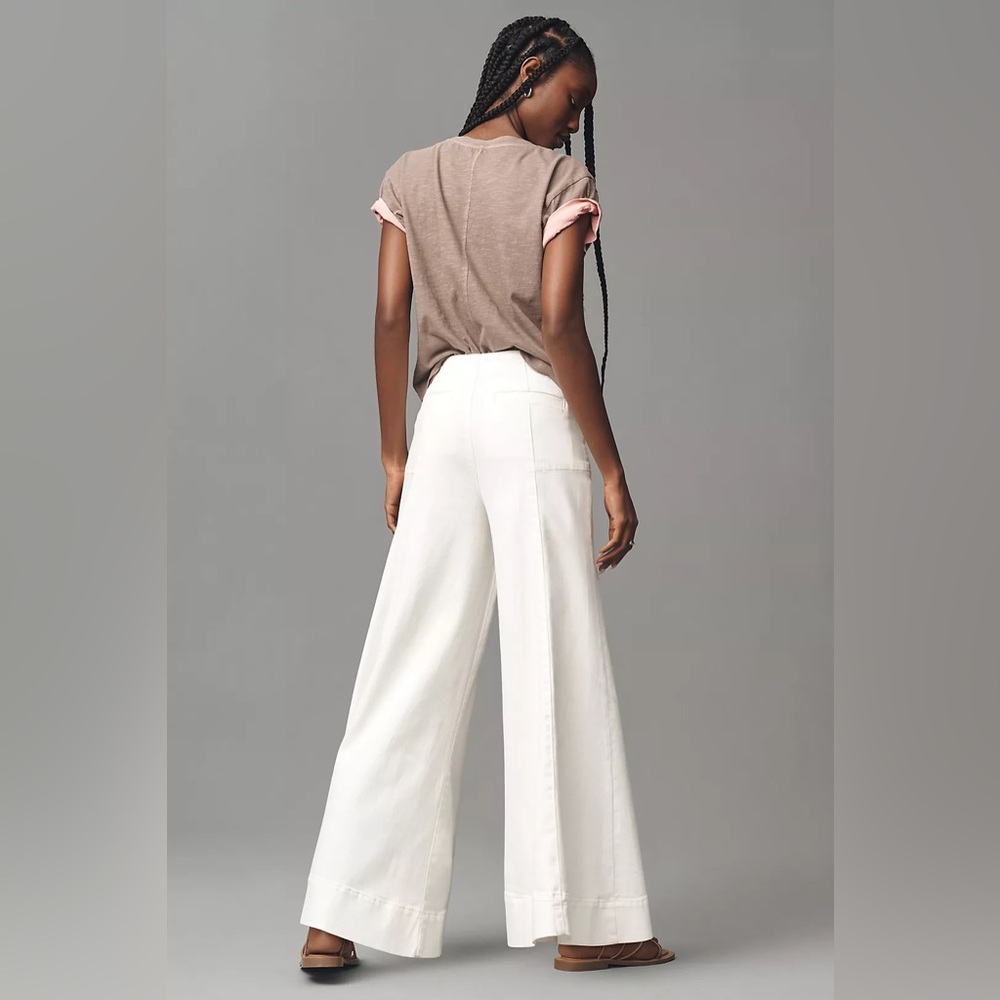 Pilcro Anthropologie The McKinley Regenerative Cotton Corset Wide-Leg - Picture 4 of 15